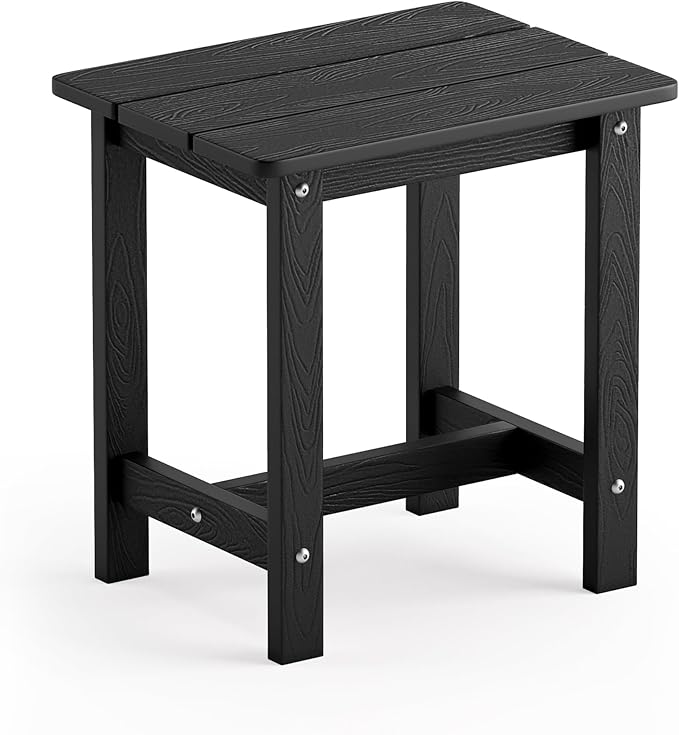 Outdoor Side Table, HDPS Small Outdoor Adirondack Side Tables