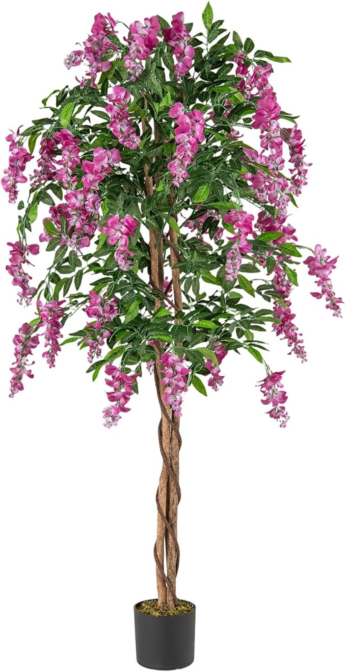 6ft Ficus Artificial Fake Trees for Indoor or Outdoor Décor
