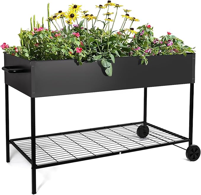 50 * 26 * 31 Large Metal Raised Garden Beds with Legs