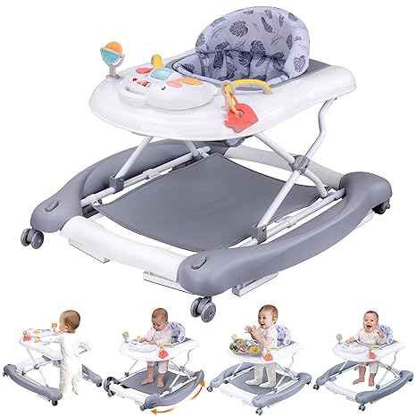 Foldable Baby 5-in-1 Activity Walker - Rocker, Activity Center, Bouncer, Seat Walker