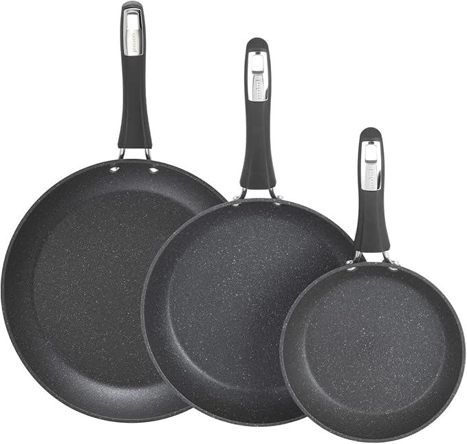 12-Piece Micro-Divot Nonstick Aluminum Cookware Set with Pans, Dutch Oven