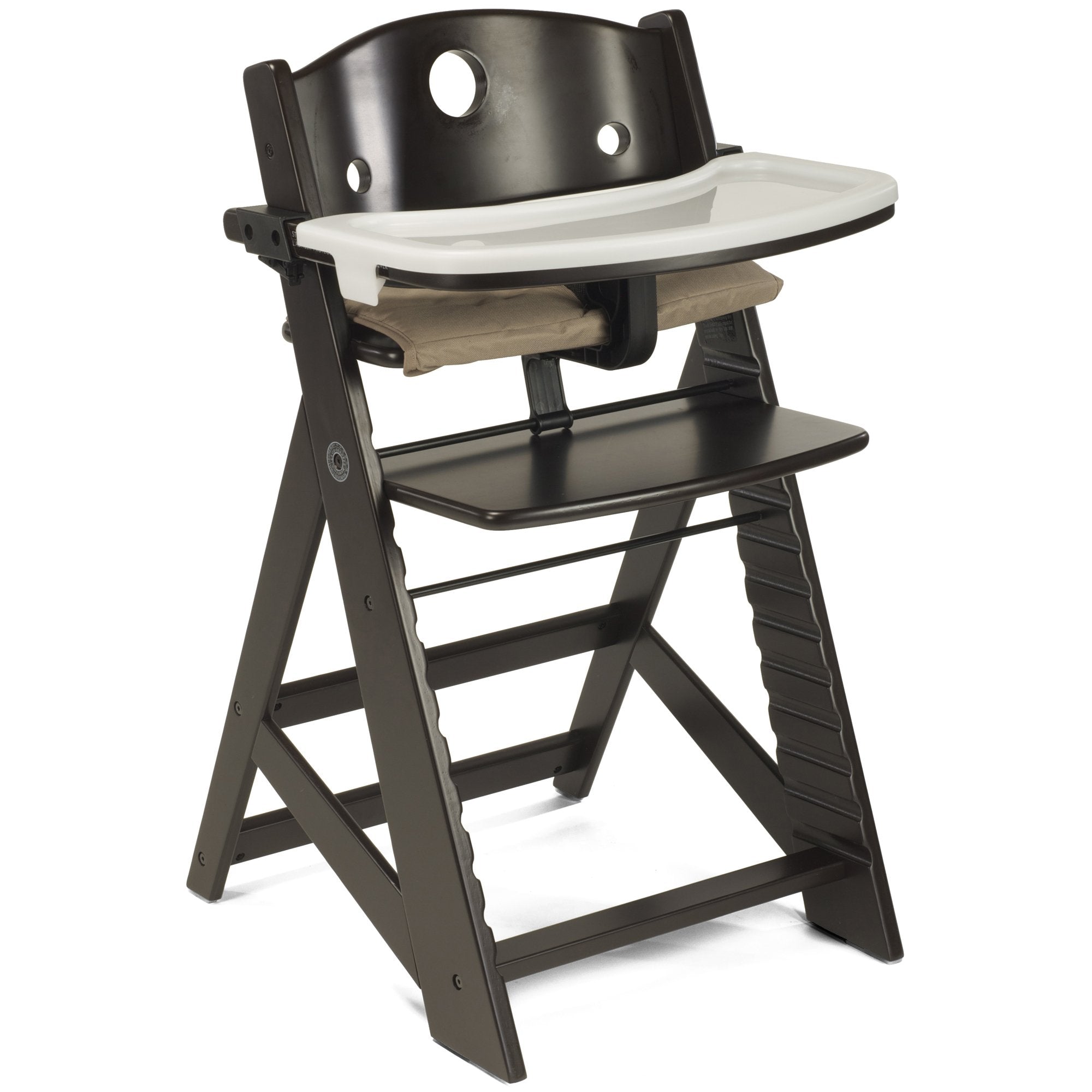 Height Right High Chair with Tray, Espresso