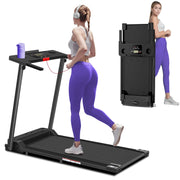 Treadmill with Handles, 2025 Upgraded Small Treadmills Home, Portable Electric Treadmills