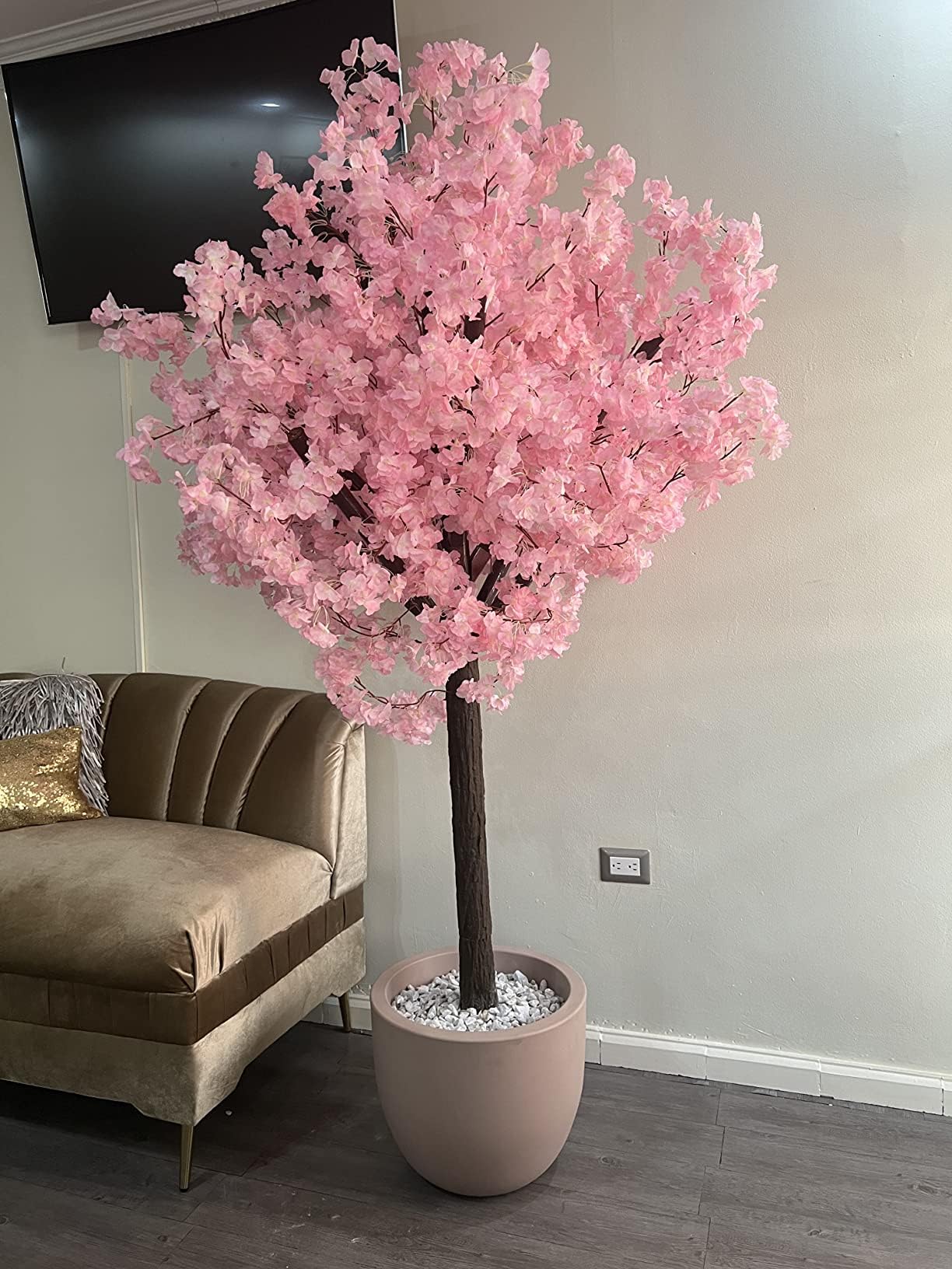 Artificial Cherry Trees Indoor Decor: Handmade Natural Fake Cherry Blossom