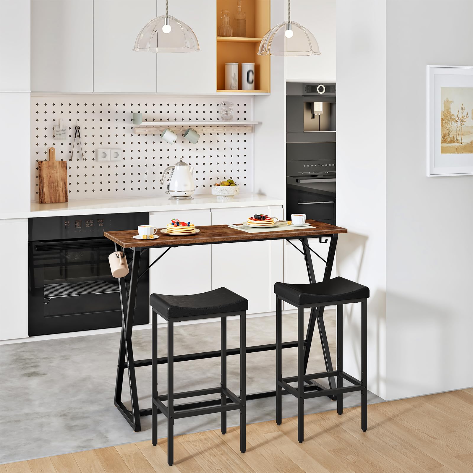 39.4 Inch Bar Table, Counter Height Rectangular Bar Table