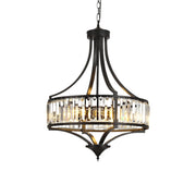 Chandeliers for Dining Room, 5-Light Black Antique Pendant Chandelier