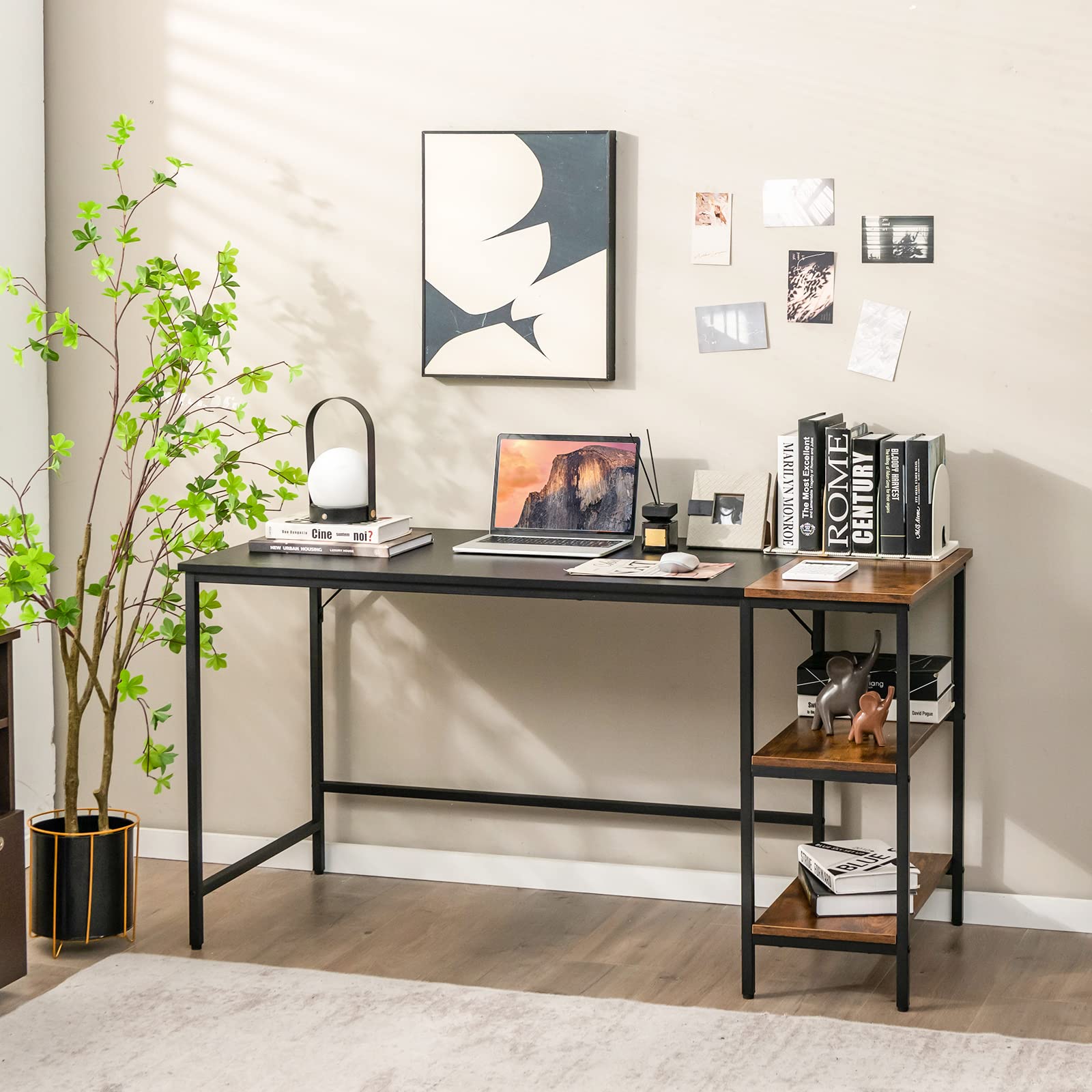 Multifunctional Computer Desk, Industrial Study Writing Desk,Small Desks