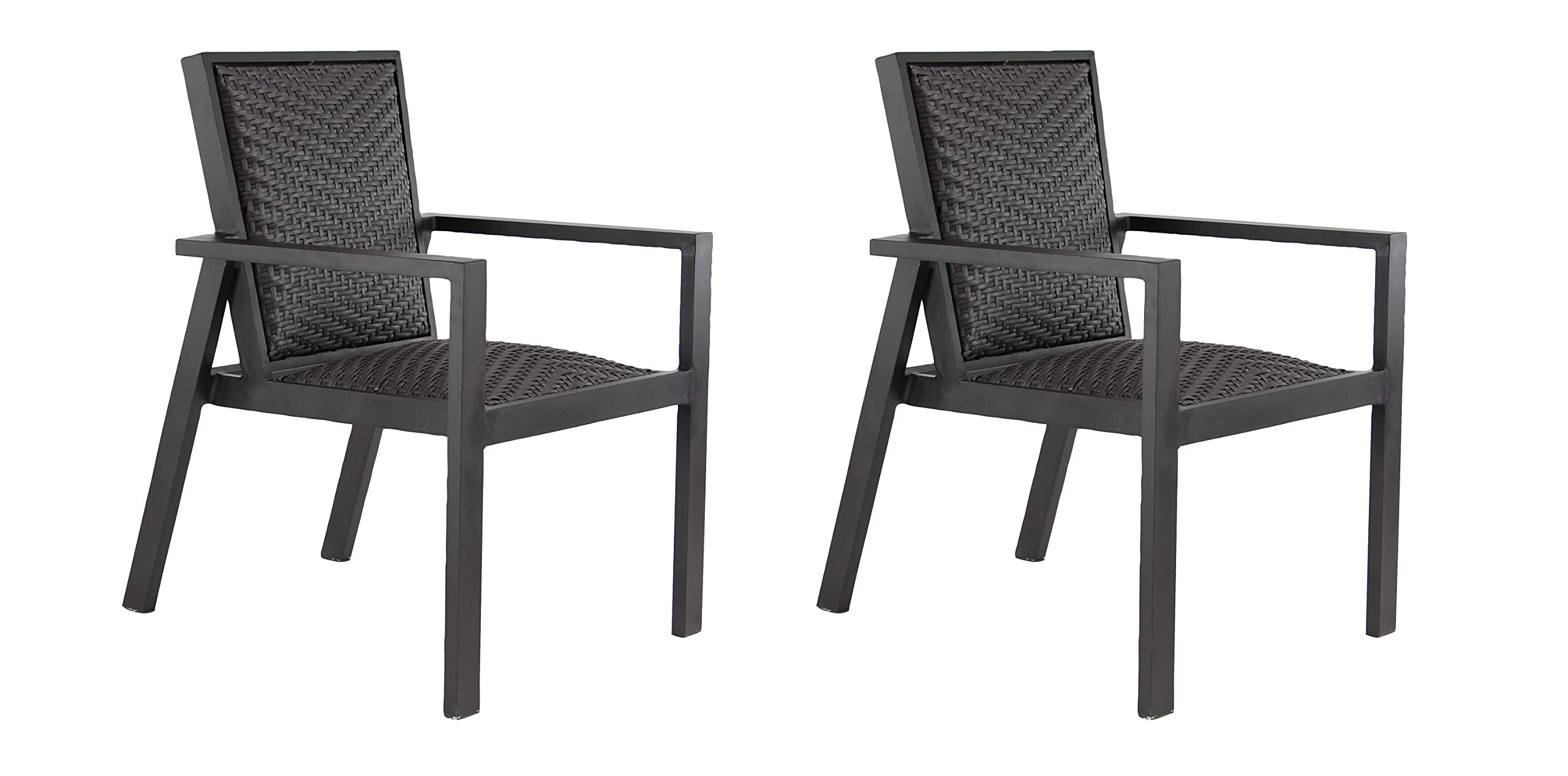 Outdoor Dining Chair, Black