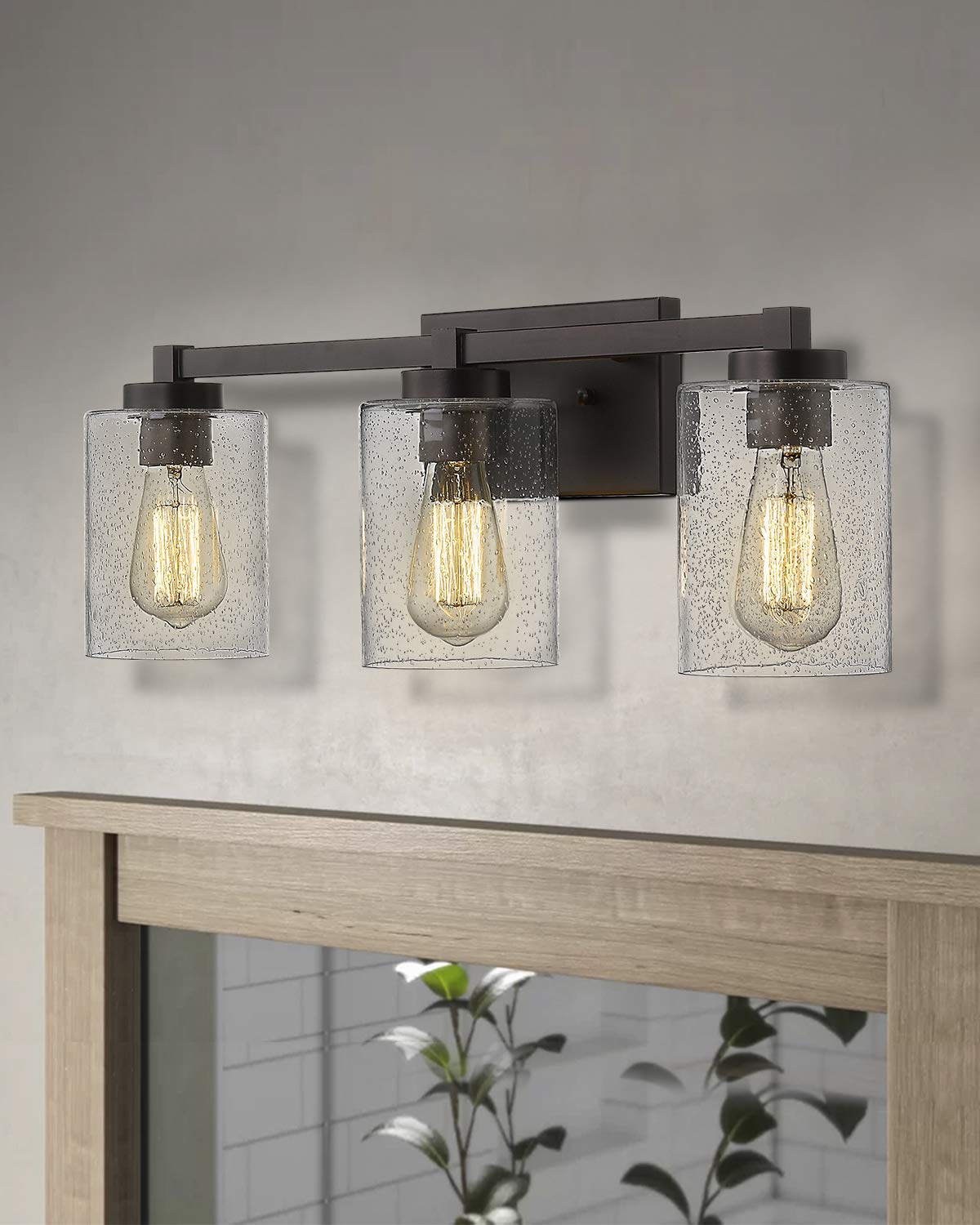 Bathroom Vanity Lights, 3-Light Vintage Wall Sconce Light Fixtures