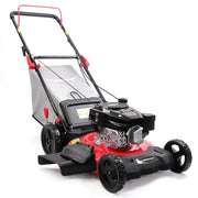 Lawn Mower Gas Powered, 21-Inch 144cc Engine 3-in-1 Walk-Behind Push Lawn Mower