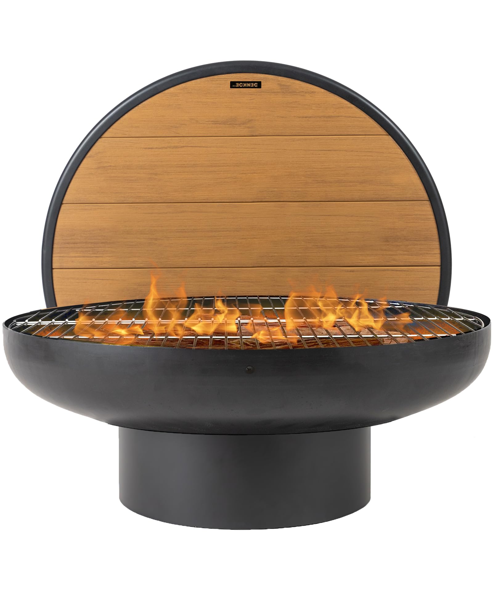 Fire Pit Table with Fire Pit Grill, Extra Thick, Heavy Duty Fire Bowl