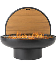 Fire Pit Table with Fire Pit Grill, Extra Thick, Heavy Duty Fire Bowl