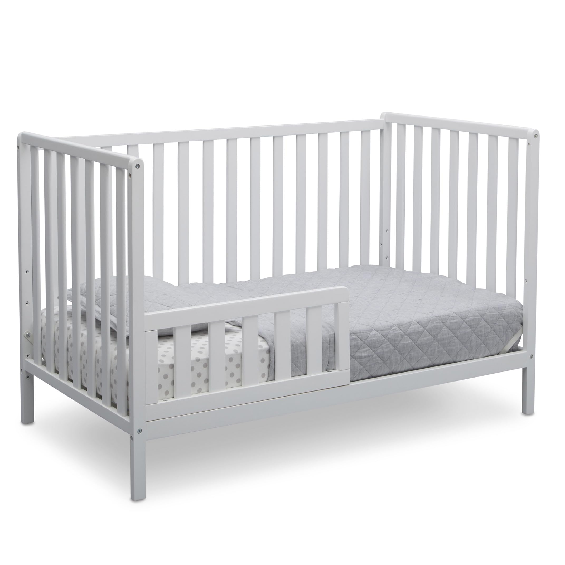 Heartland 4-in-1 Convertible Crib - Greenguard Gold Certified, Bianca White