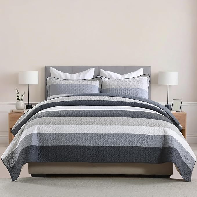 100% Cotton Quilt Set Queen Size, Queen Quilt Bedding Set