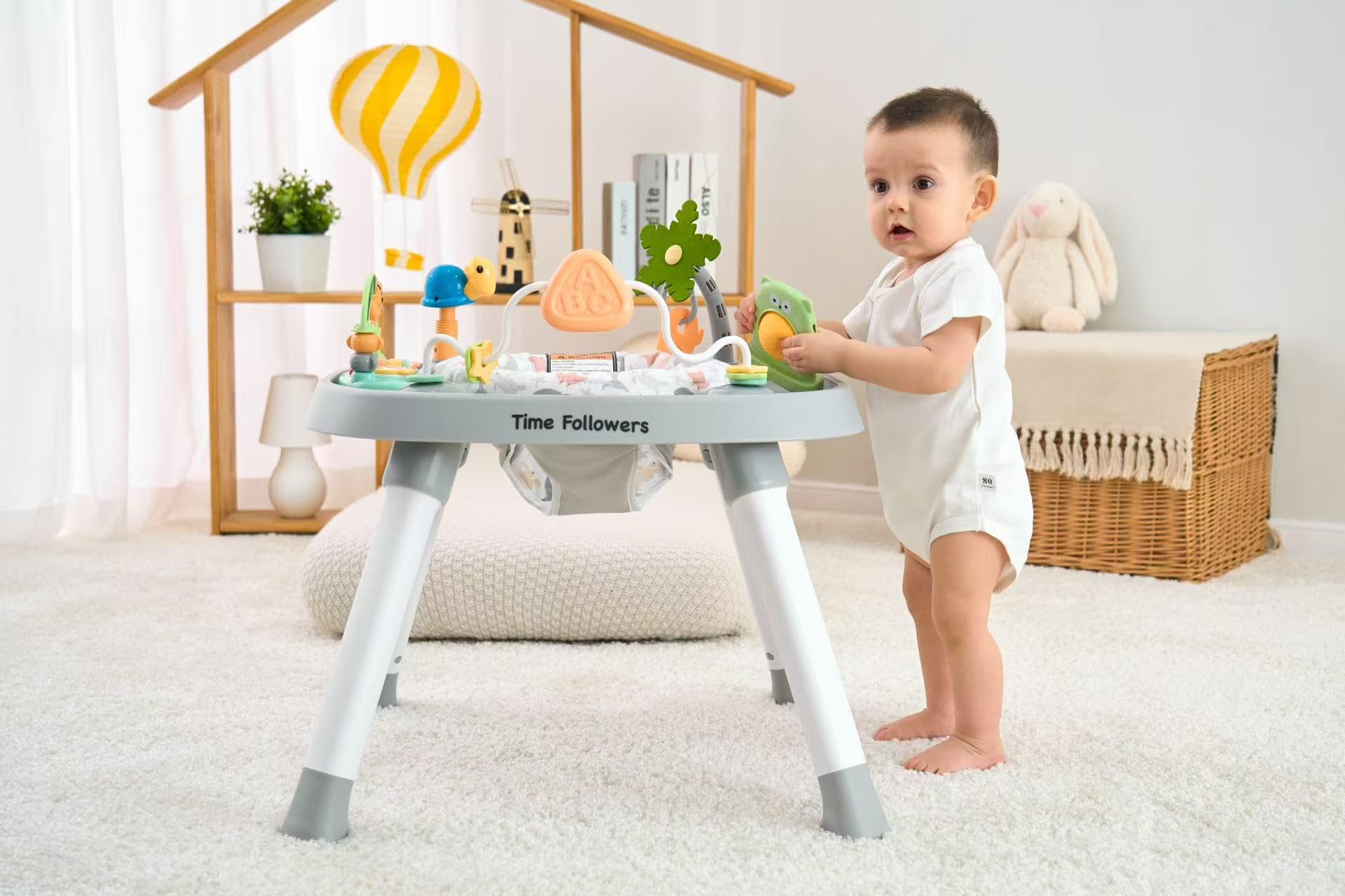 Baby Activity Center | 3-Stage 4Modes Standing Play Table | Baby Essential,Exersaucer