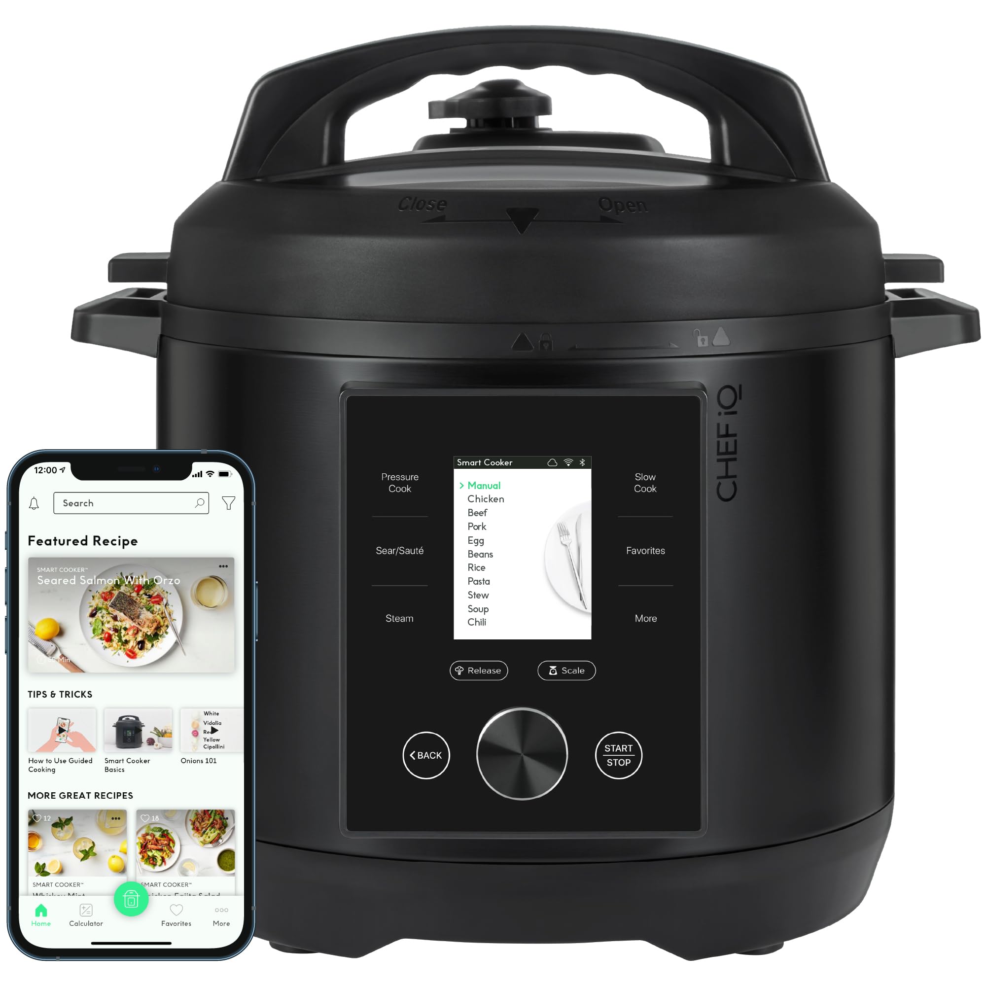 Smart Pressure Cooker with WiFi and Built-in Scale - Easy-to-Use 10-in-1 Multicooker