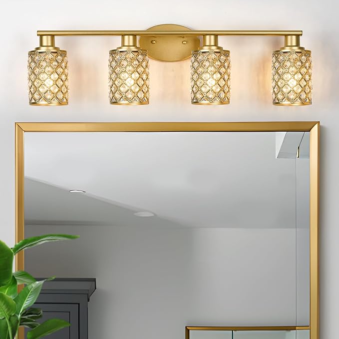 3 Light Bathroom Light Fixtures, Modern Farmhouse Vanity Light