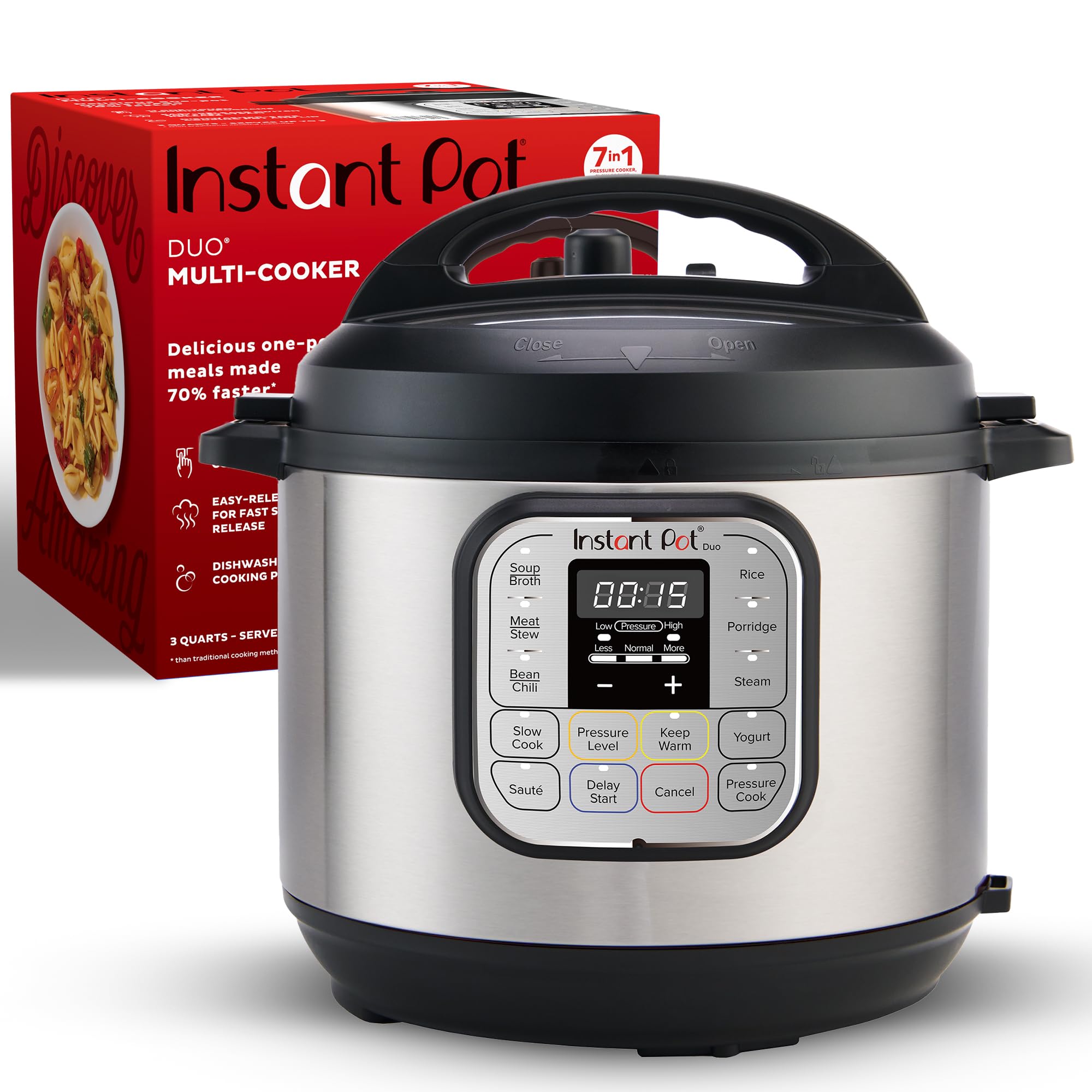 Duo 7-in-1 Mini Electric Pressure Cooker, Slow Rice Cooker