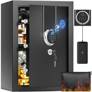 3.6 Cuft Biometric Fireproof Safe Box, Large Home Safes Fireproof Waterproof