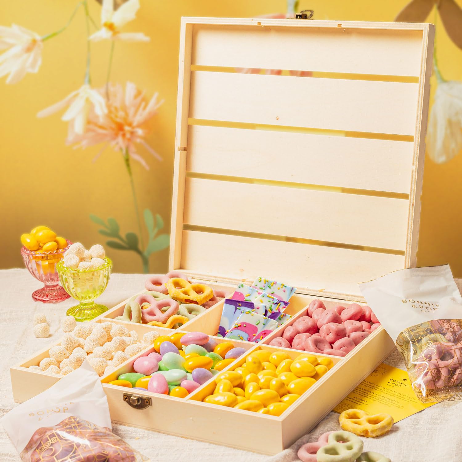 Easter Gift Baskets, Snack Variety Holiday Crate, Spring Gift Assortment