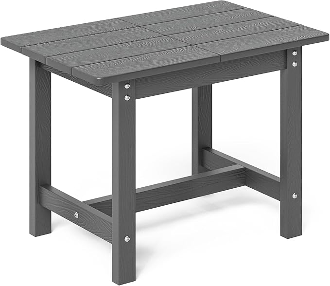 Outdoor Side Table, HDPS Small Outdoor Adirondack Side Tables