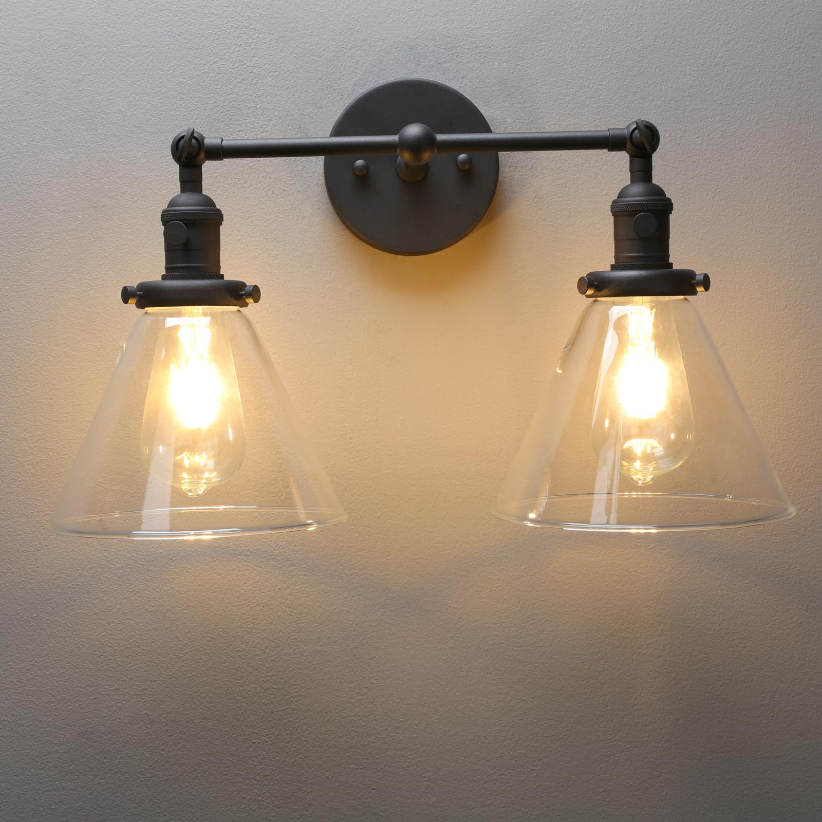 Double Sconce Vintage Industrial 2-Lights Sconce Antique Wall Sconces