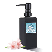 Soap Dispenser Bathroom, JINLIFA 12oz Black Glass Refillable Liquid Hand Dish Soap
