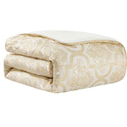 9-Piece Comforter Bed in a Bag, Elegant Damask Floral Comforter Sets King Size