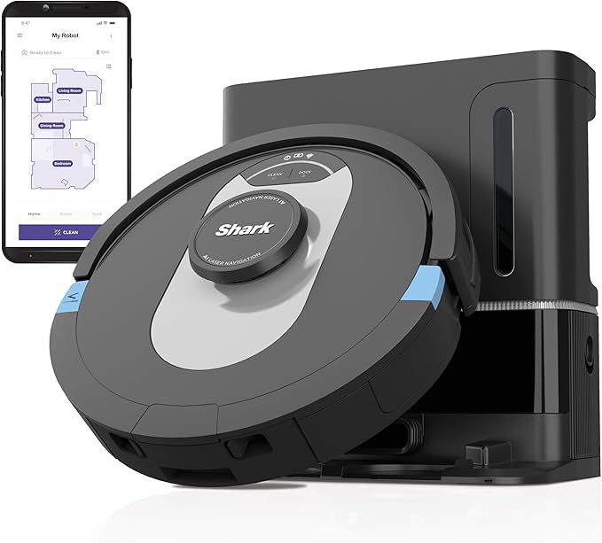 Robot Vacuum with XL HEPA Self-Empty Base, Bagless, 60-Day Capacity, LIDAR Navigation
