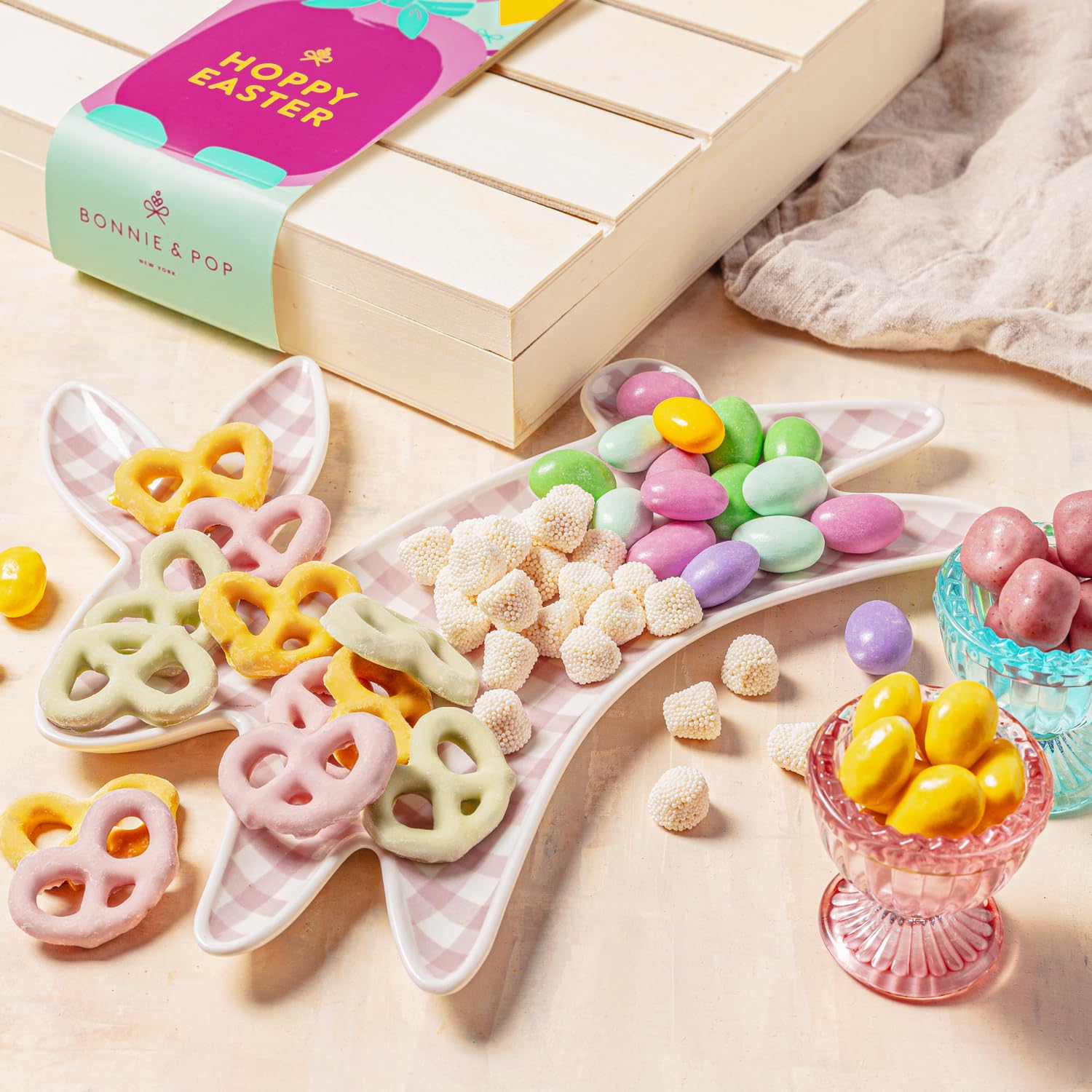 Easter Gift Baskets, Snack Variety Holiday Crate, Spring Gift Assortment