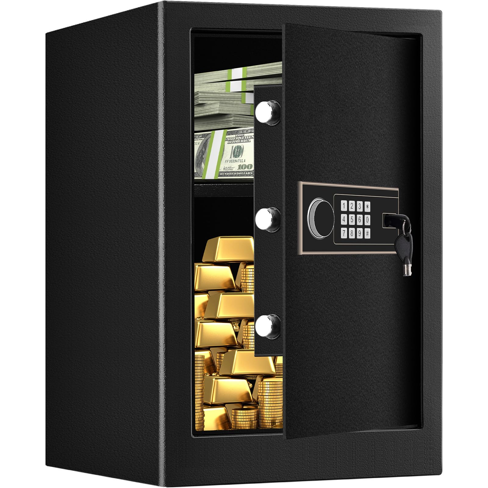 2.6 Cu ft Fire proof Safes for Home Use, Digital Home Security Safe Box