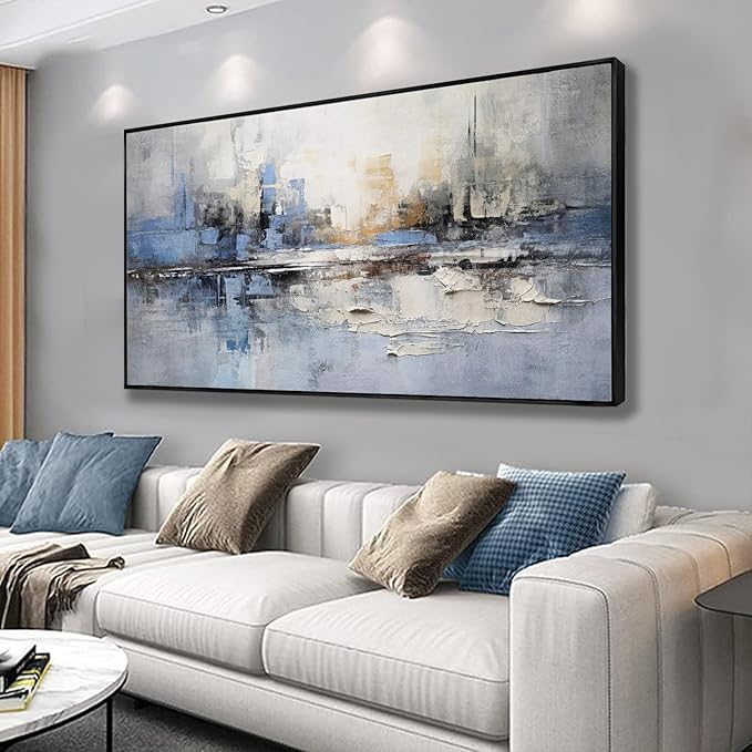 Wall Art Gold Abstract Tree of Life Framed Modern Artwork Canvas Painting