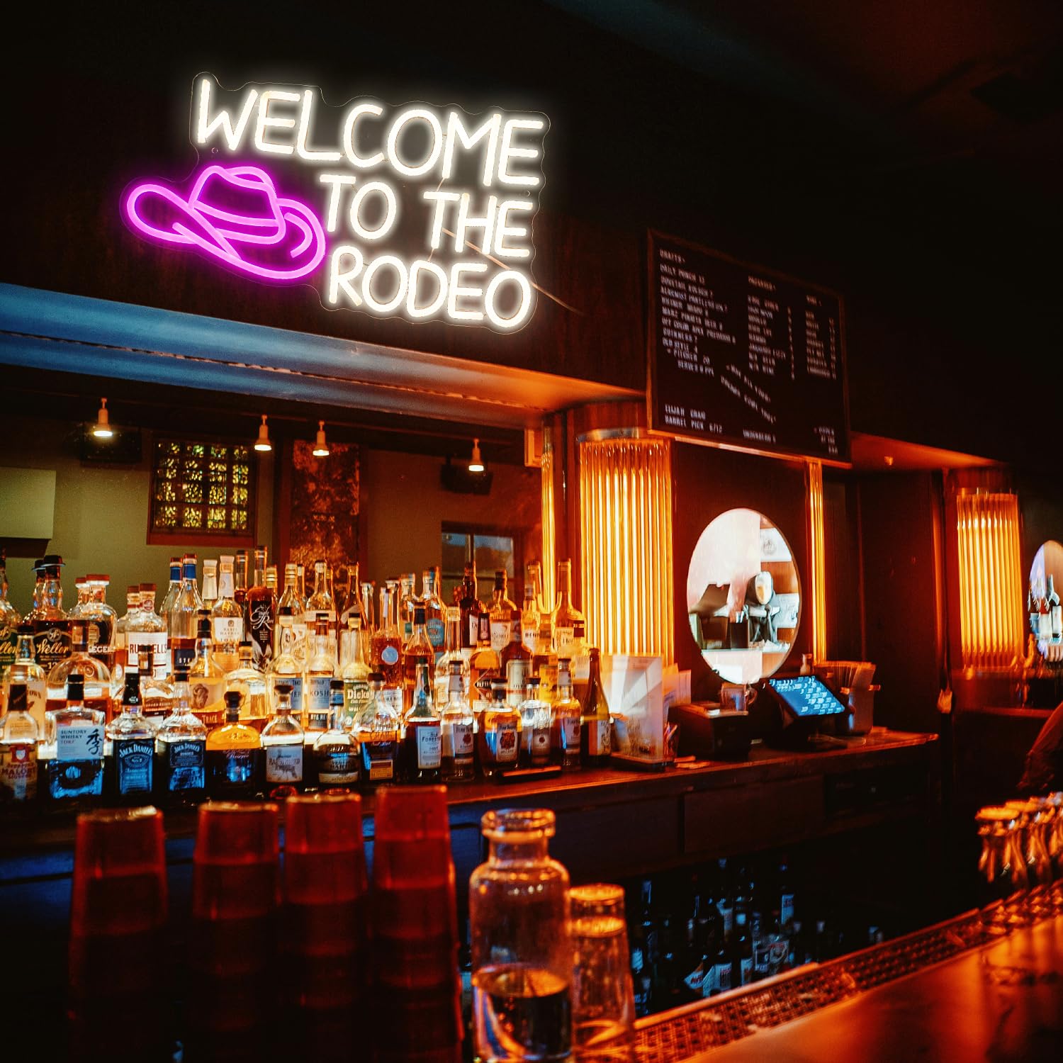 To The Rodeo Neon Sign Cowboy Neon Light For Wall Decor Dimmable LED Signs