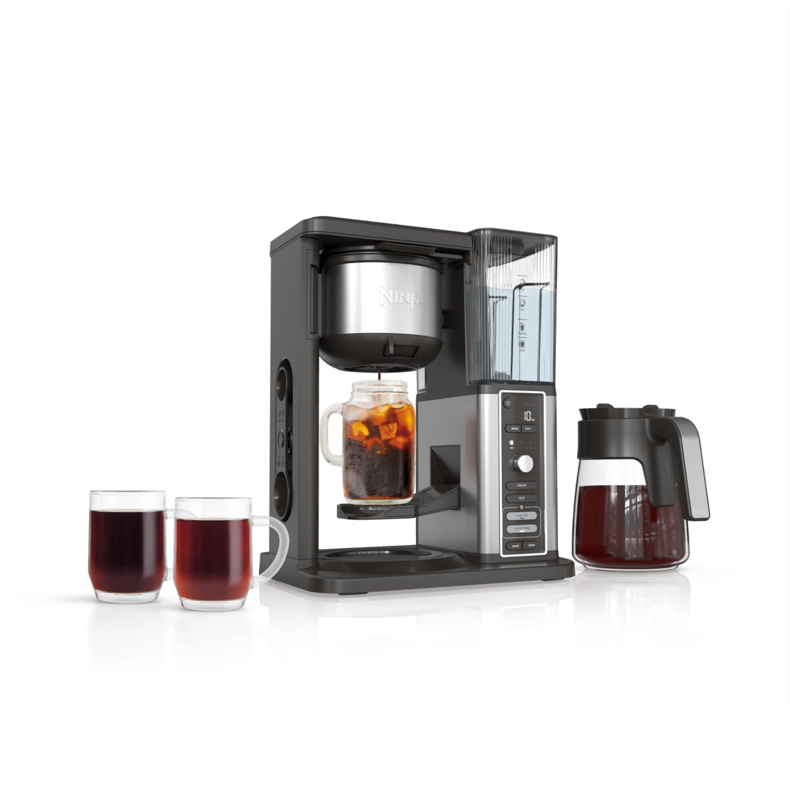 Hot & Iced XL Coffee Maker with Rapid Cold Brew, 4 Brew Styles, 8 Sizes Small Cup