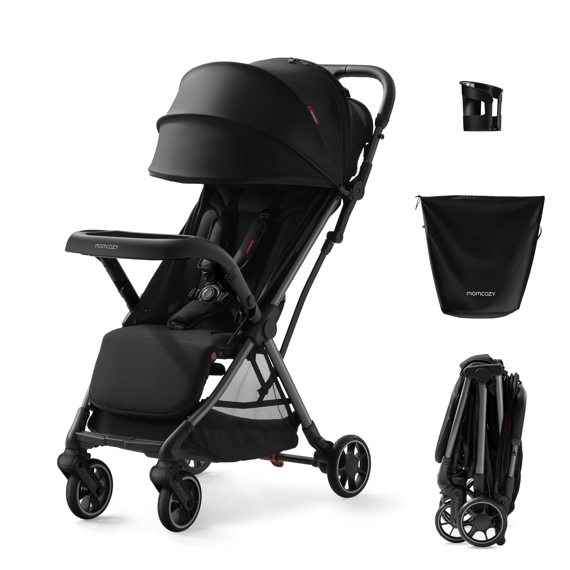 ClickGo Lightweight Stroller, Compact Travel Stroller for Airplane with One-Click Fold