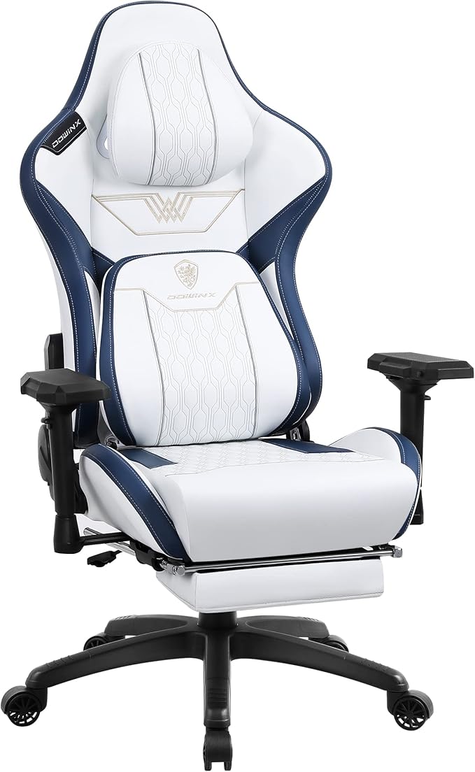 Gaming Chair with Footrest, High Back Ergonomic Office Chair