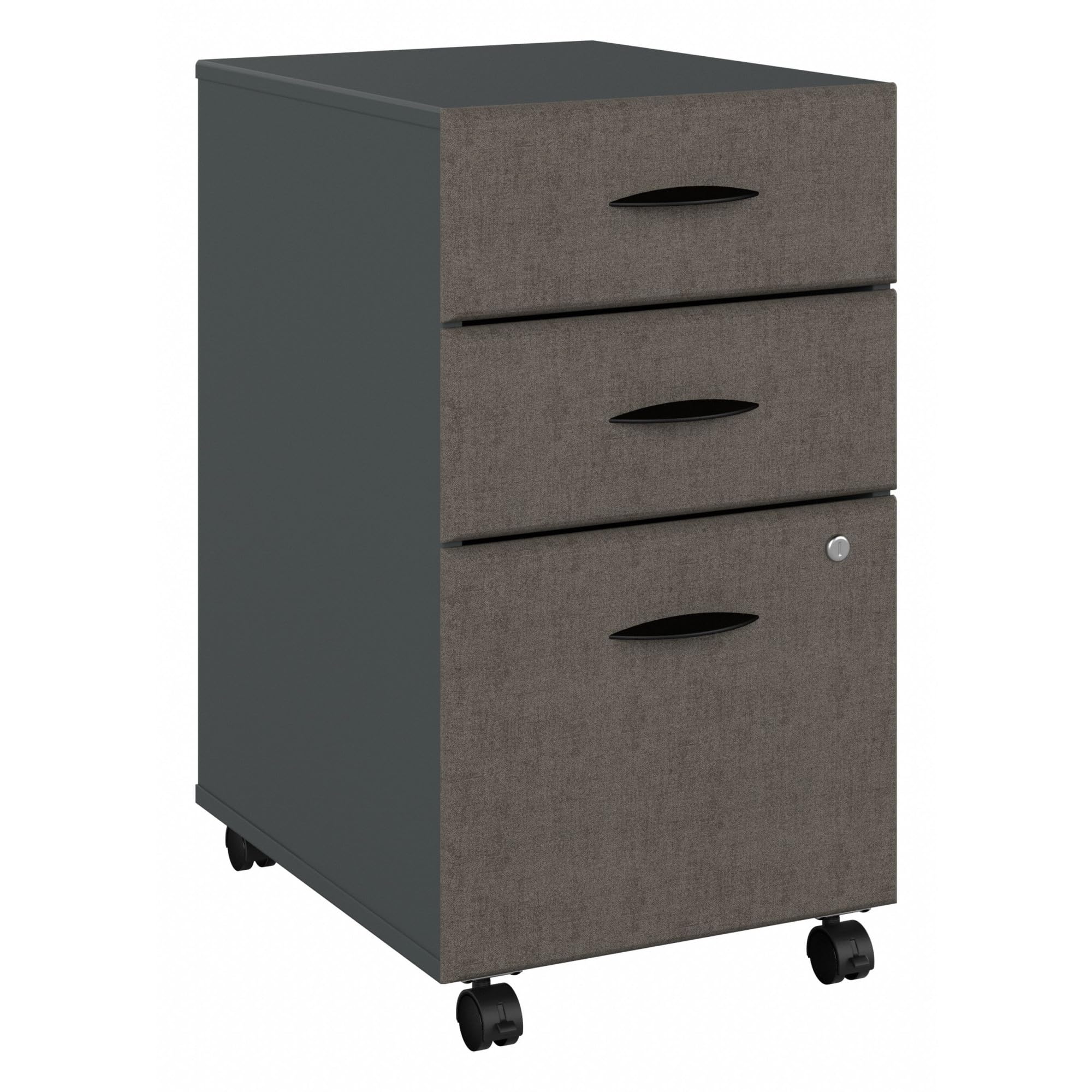 A 3 Drawer Mobile File Cabinet, Slate