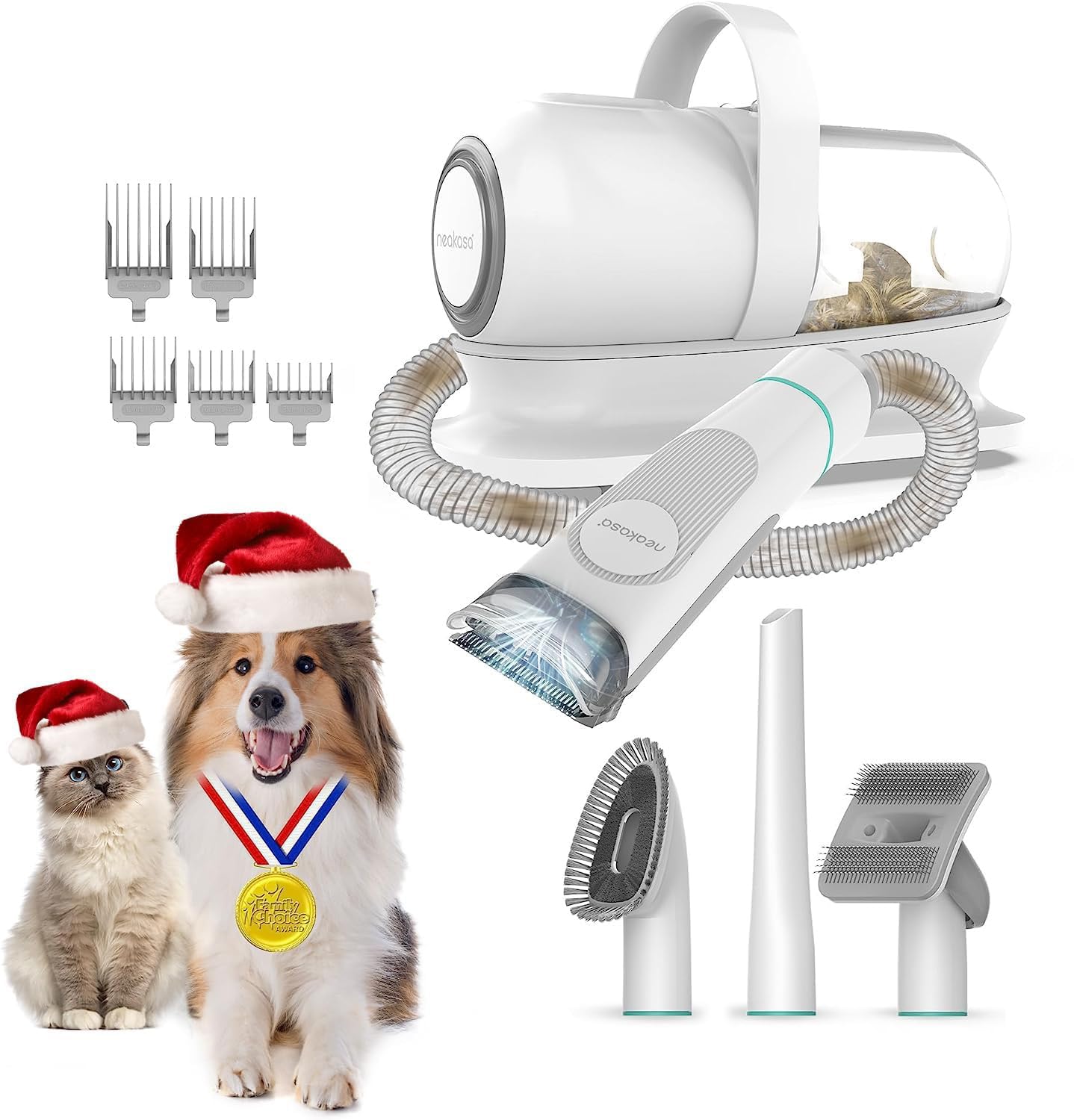 P1 Pro Pet Grooming Vacuum Suction 99% Pet Hair, Dog Grooming Kit