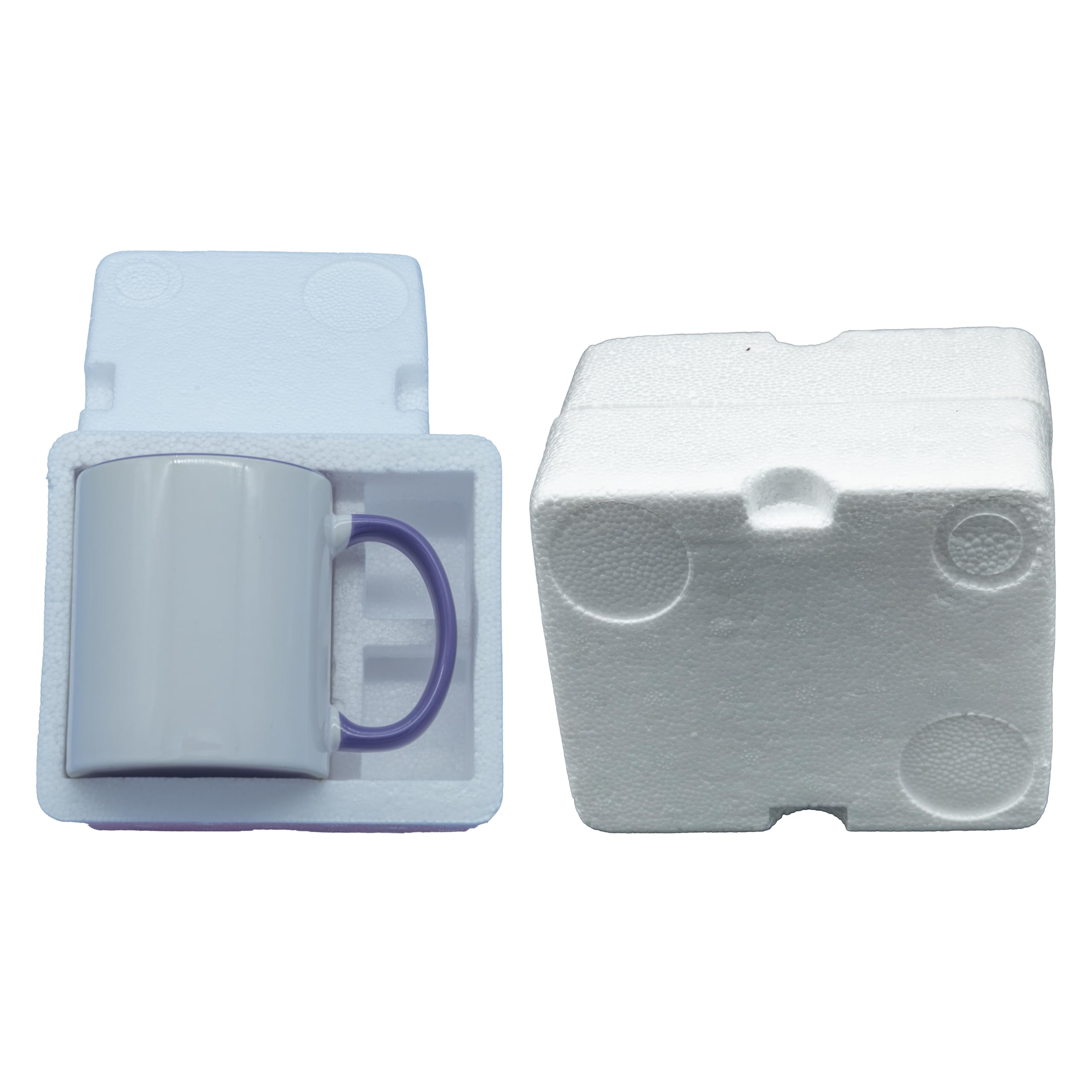 Sublimation Mugs 11 Oz, Purple Inner & Handle - Premium Coffee Cups for Heat Press ojects - Versatile Coffee Mug Design Ideal for Personalized Creations, Set of 10