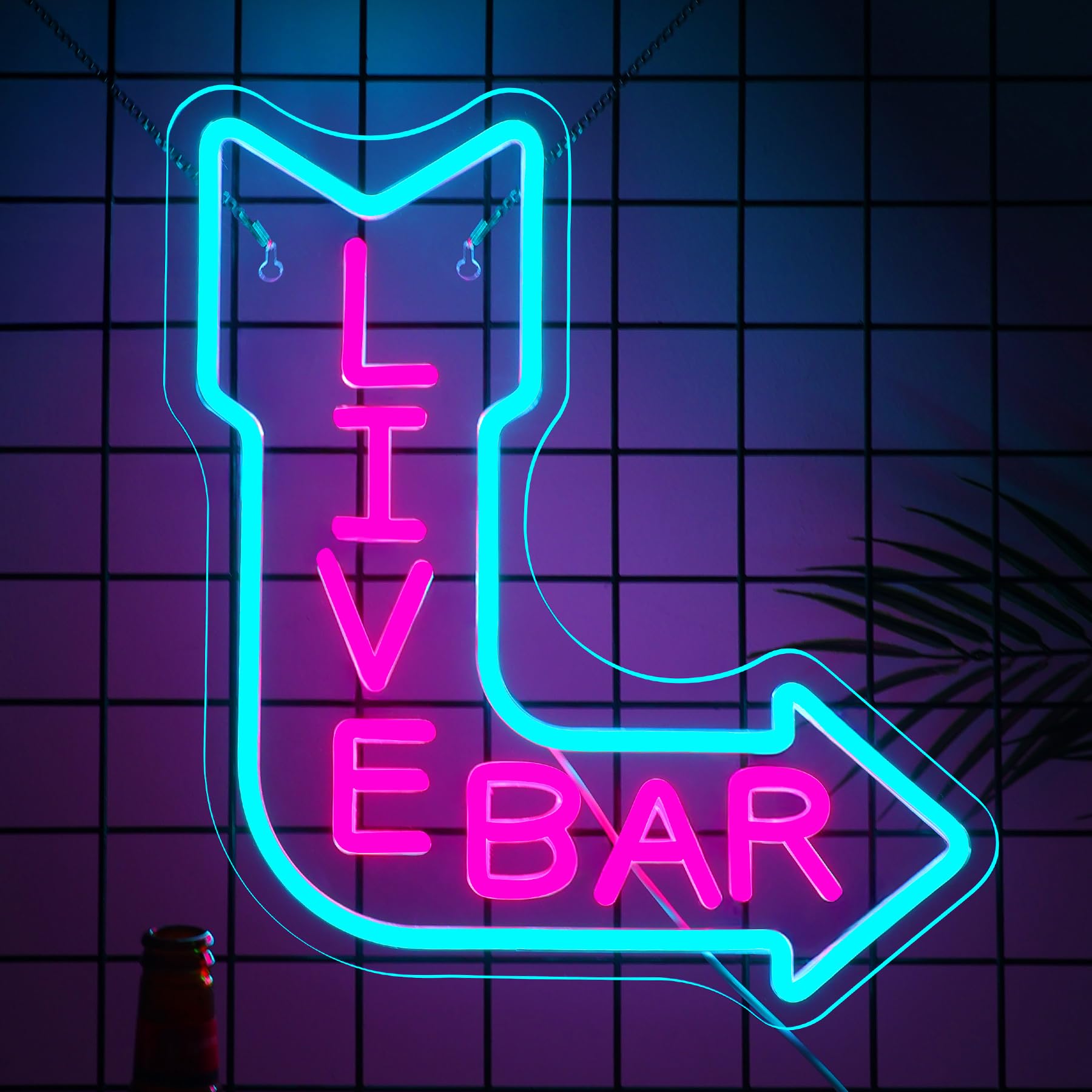BAR Neon Sign for Wall Decor Man Cave Bar Beer Home Art Neon Light LED Neon