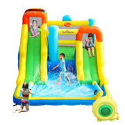 Inflatable Water Slide,Bouncy Castle for Kids Outdoor,7 in 1 Dual Waterslide Bounce