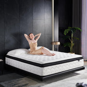 King Size Mattress 14 Inch - Medium Firm Hybrid Memory Foam King Mattress