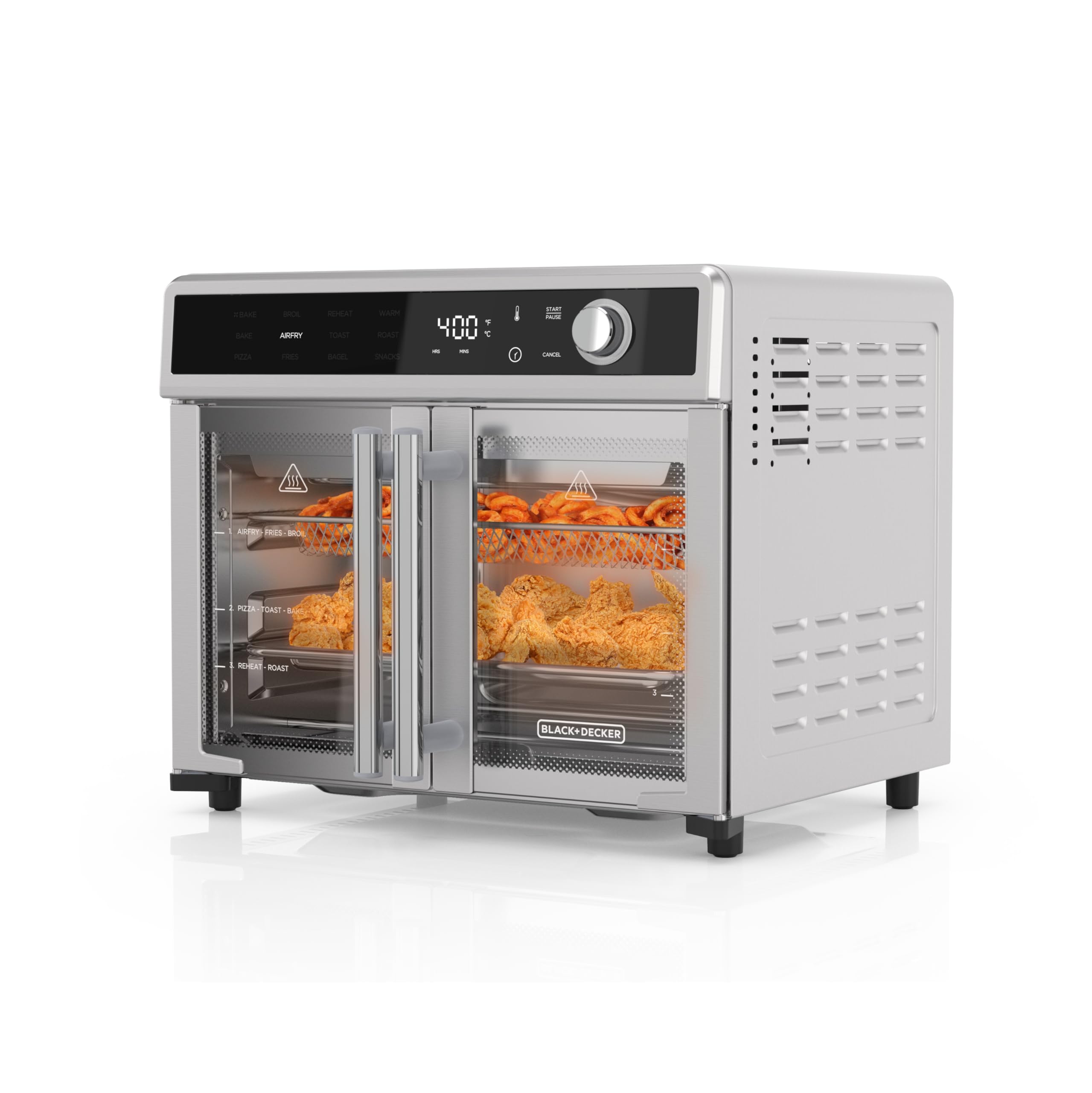 Crisp 'N Bake Air Fryer Toaster Oven Combo, 12 in 1 Countertop Convection