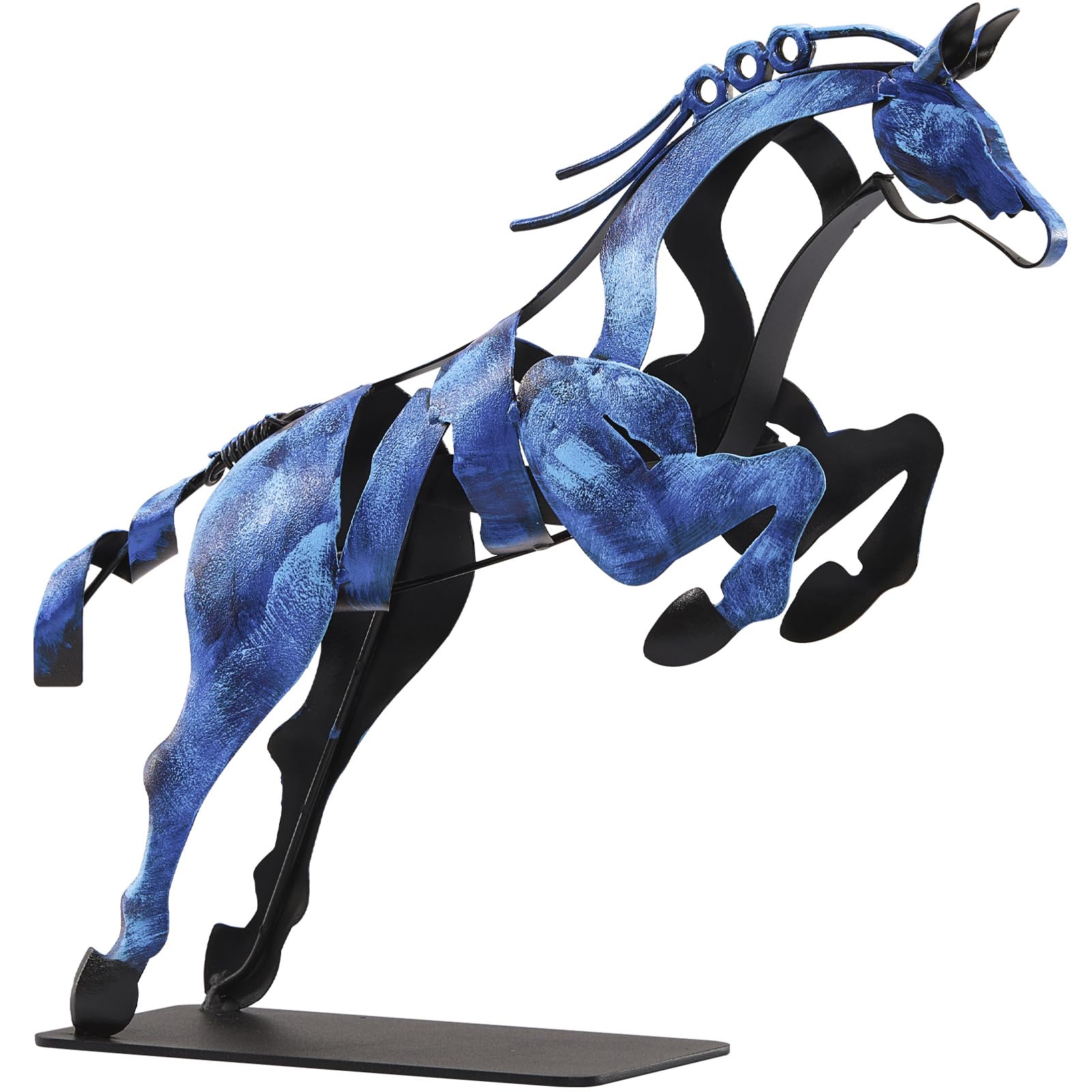 Horse Statue, Unique Metal Art Handmade Sculpture for Home Decor, Rustic Decor