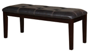 Dining Bench, 49-Inch, Western, Dark Brown, Benches