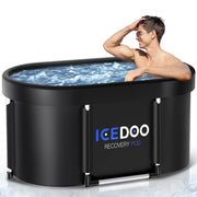 New Upgrade XL 139-Gallon Oval Ice Bath Tub - 6 Layered Portable Bathtub