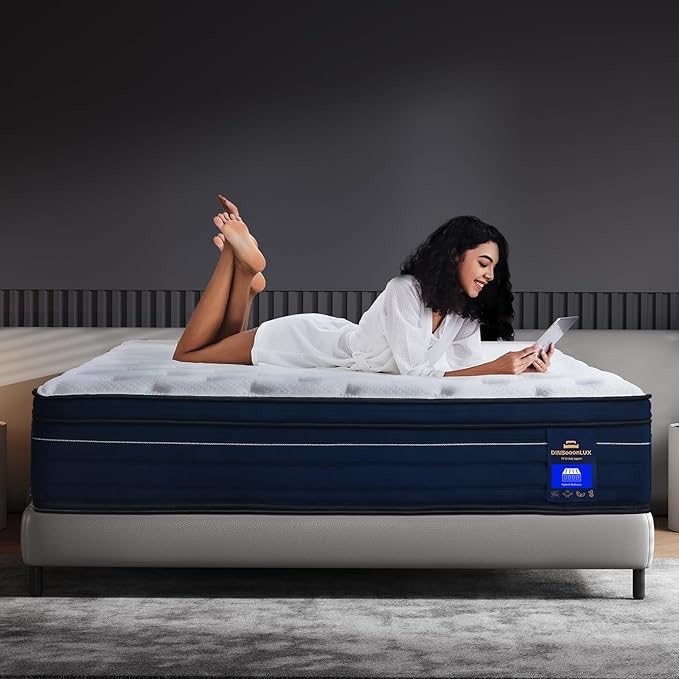 Queen Mattress 14 Inch,Memory Foam Hybrid Queen Size Mattresses in a Box
