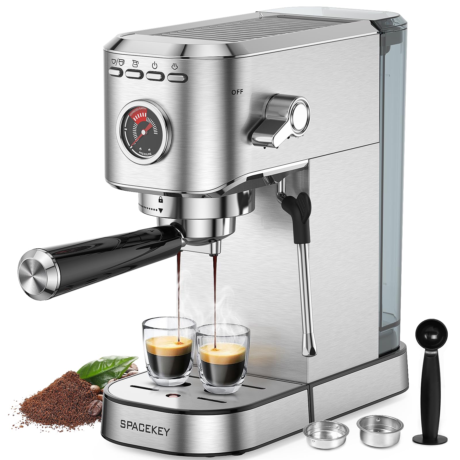 Espresso Machine 20 Bar, Professional 1350W Espresso Maker with Milk Frother