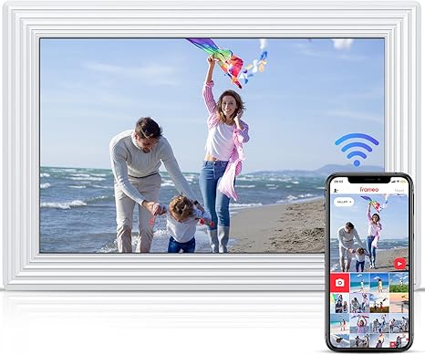 Frameo 10.1" WiFi Digital Picture Frame, Smart Digital Photo Frame