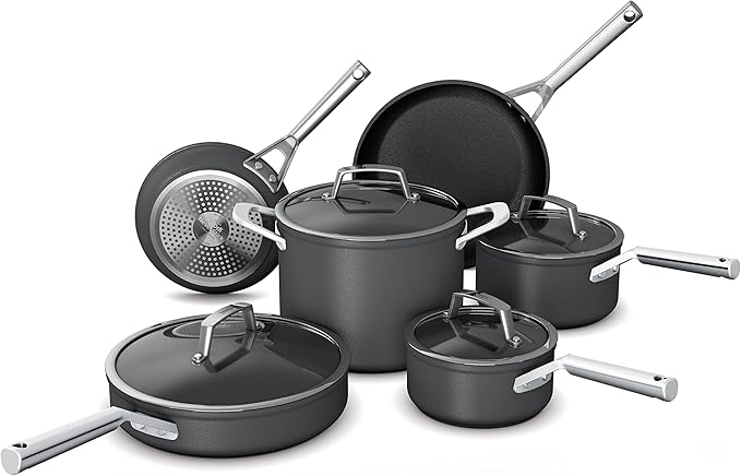 Cookware, Ninja NeverStick Professional, 16-Piece Pots and Pans Set, Non Stick Frying Pans